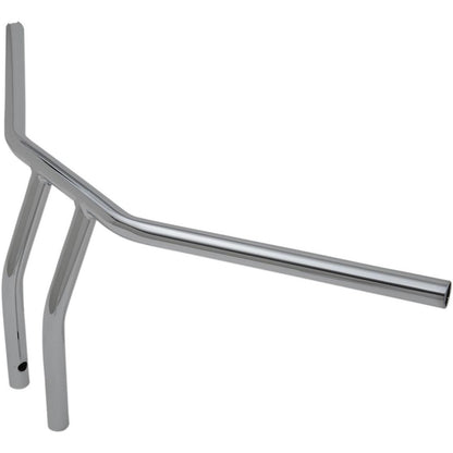 Drag Specialties Chrome 10" Drilled T-Bar Handlebar with  Dimples for Throttle-by-Wire 0601-4230_258561