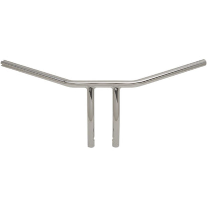 Drag Specialties Chrome 8" Drilled T-Bar Handlebar with  Dimples for Throttle-by-Wire 0601-4227_258579