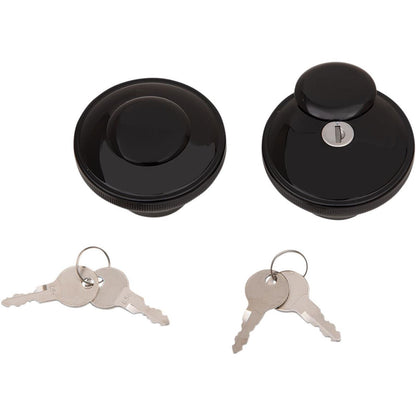 Drag Specialties Locking Gas Cap - Black - Non-Vented 0703-0816_258876
