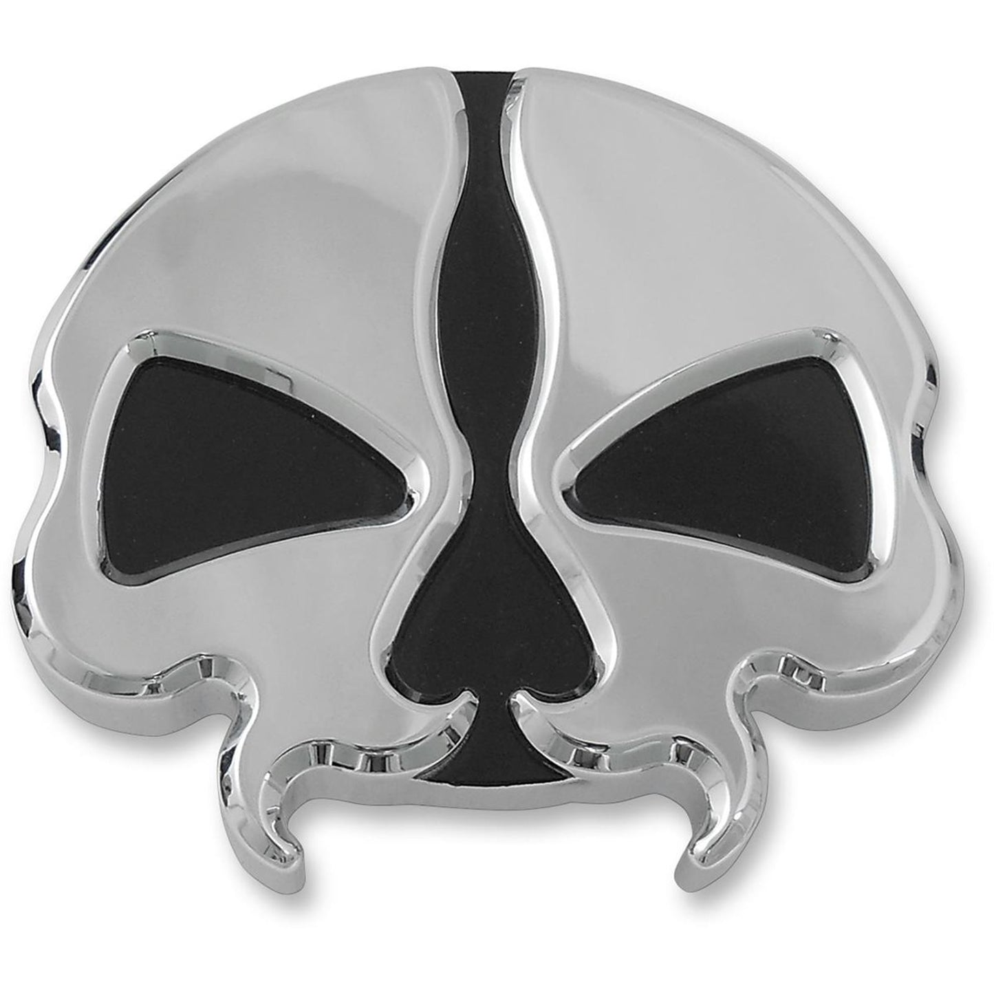 Drag Specialties Split Skull Gas Cap - Chrome - Vented 0703-0785_258892