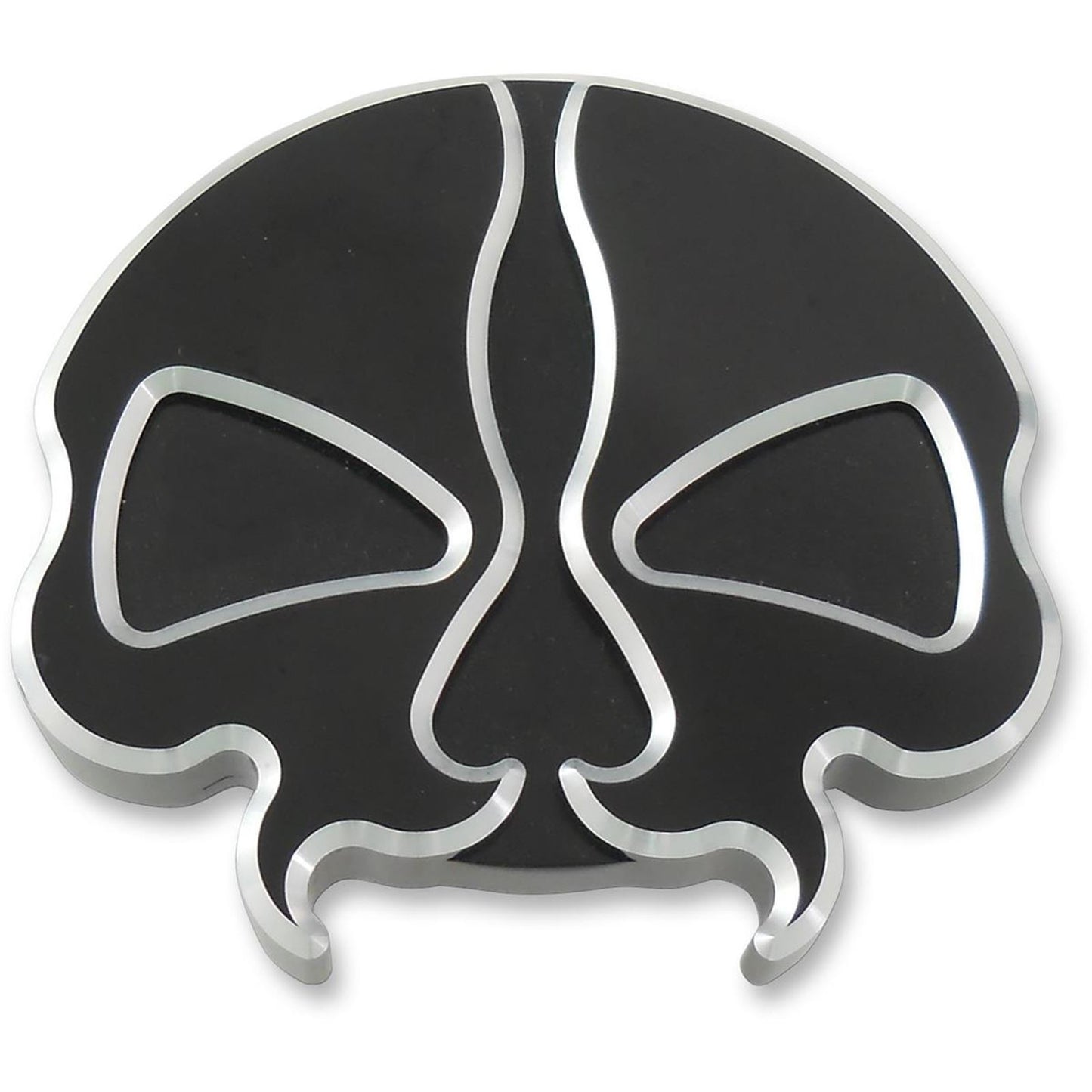 Drag Specialties Split Skull Gas Cap - Black - Vented 0703-0786_258893