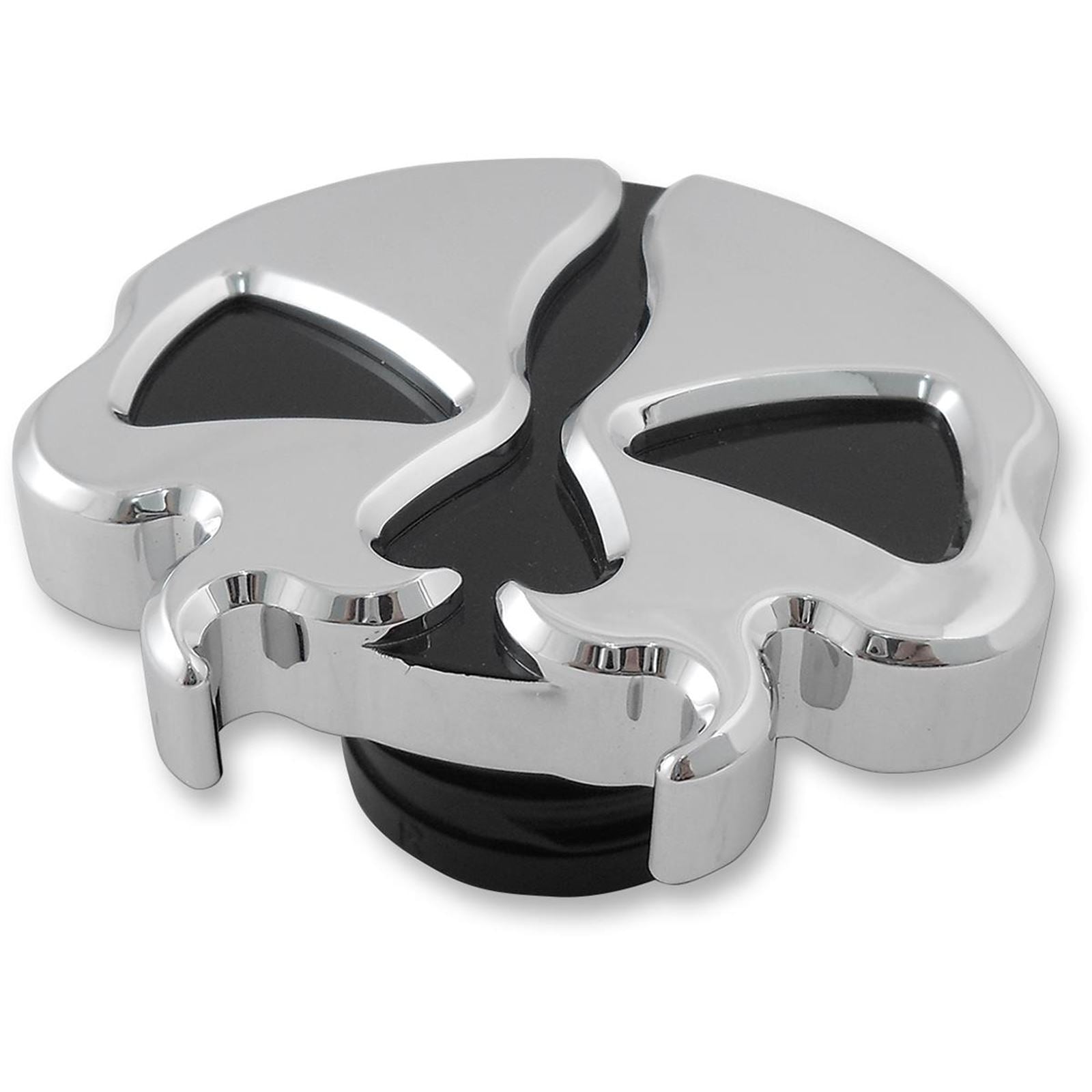 Drag Specialties Split Skull Gas Cap - Chrome - Non-Vented 0703-0787_258894