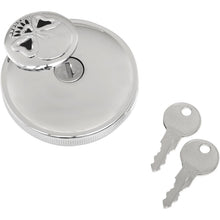 Drag Specialties Skull Locking Gas Cap - Chrome - Non-Vented 0703-0689_258899