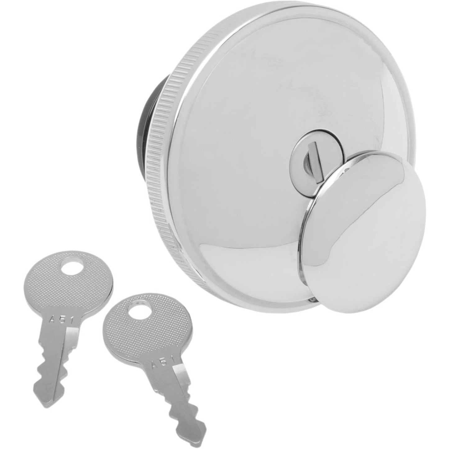 Drag Specialties Locking Gas Cap - Chrome - Non-Vented 0703-0231_259060