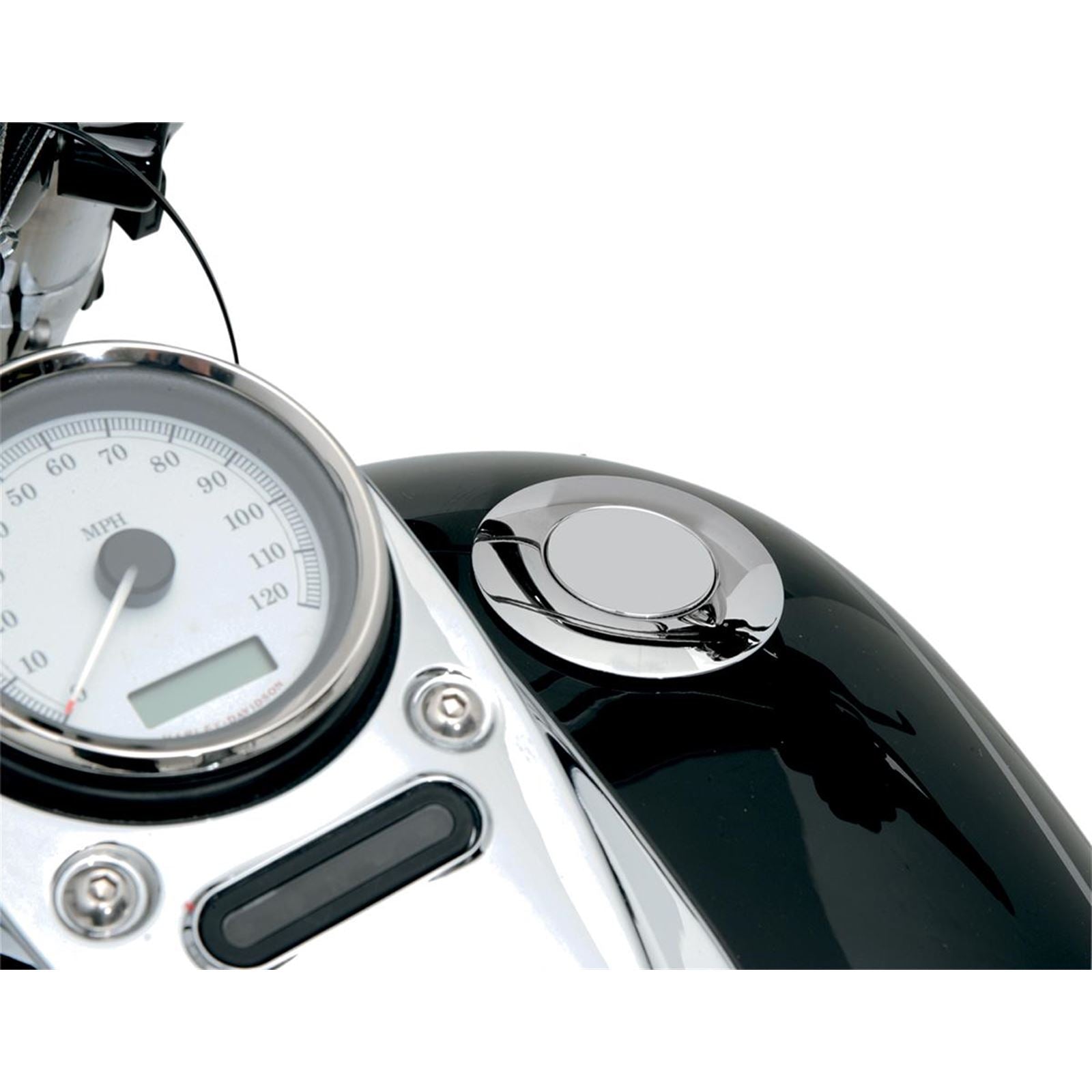 Drag Specialties Pop-Up Gas Filler- Chrome - Right Side - Vented 0703-0293_259066
