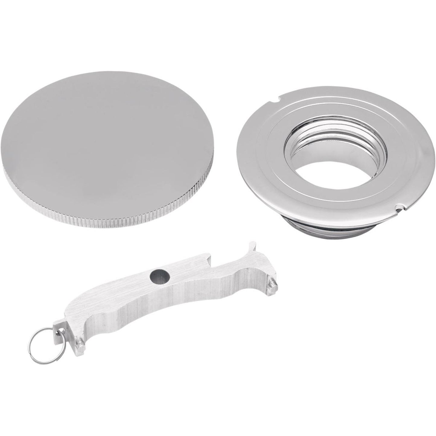 Drag Specialties Gas Cap - Left-Hand Thread - Non-Vented 0703-0200_259074