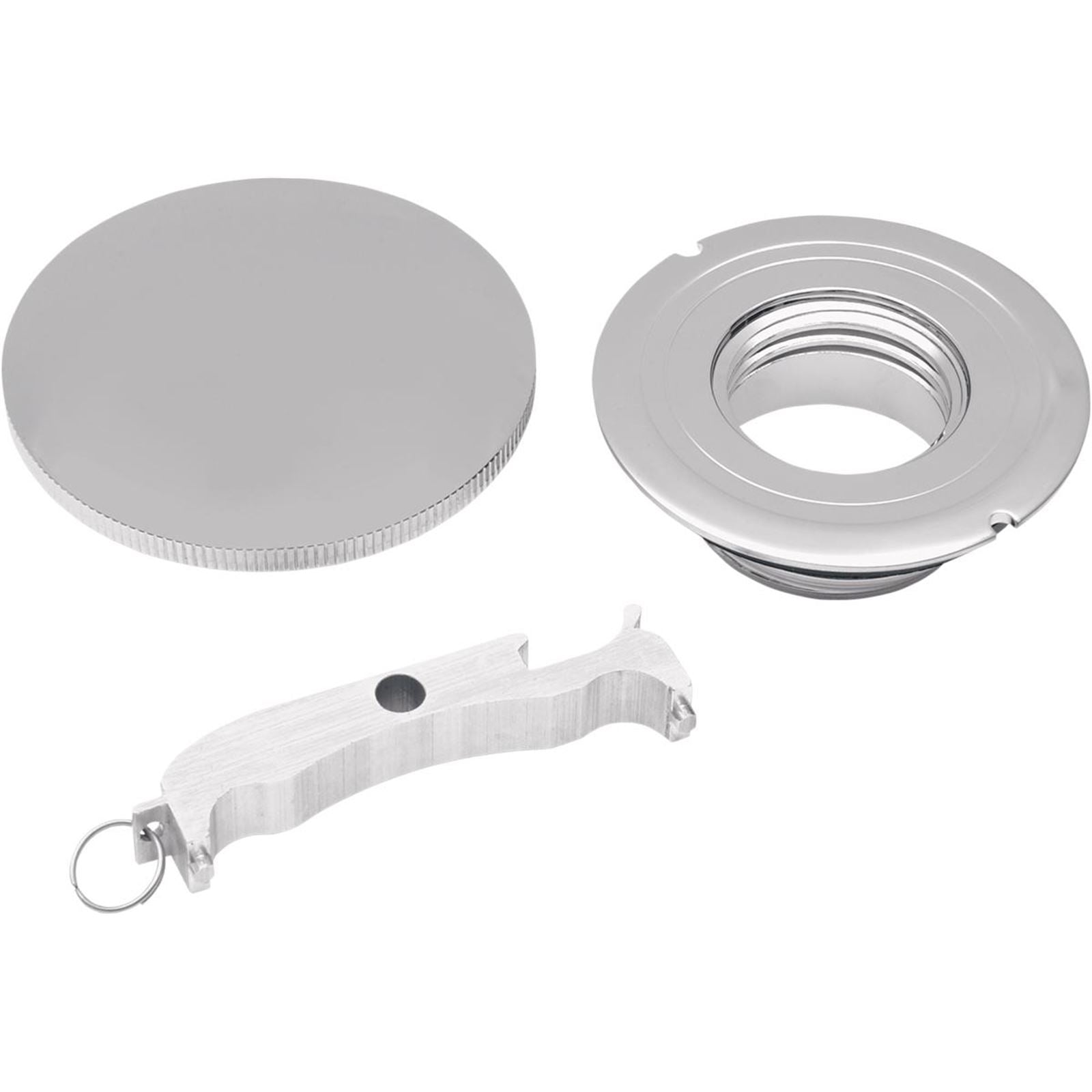Drag Specialties Gas Cap - Left-Hand Thread - Non-Vented 0703-0200_259074