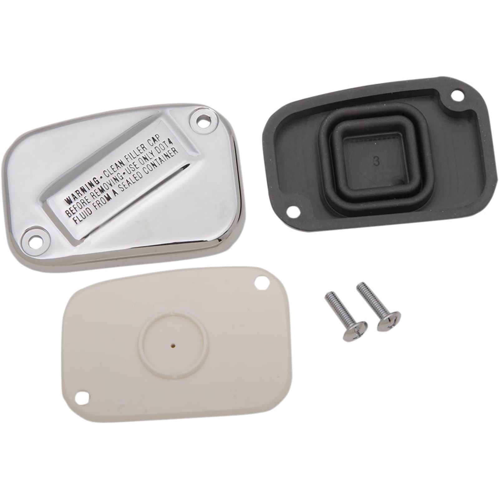Drag Specialties Chrome Front Master Cylinder Cover for '15 - '19 Softail 0611-0105_259250