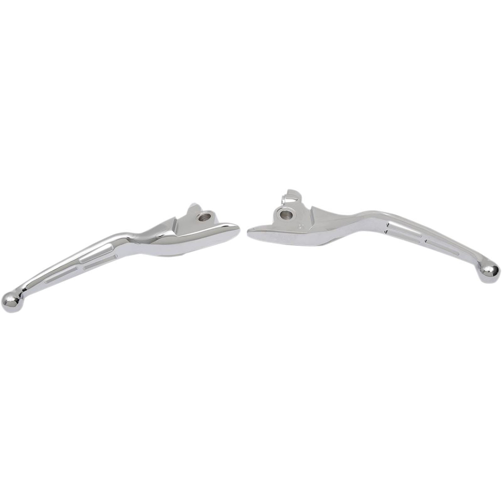 Drag Specialties Chrome Slotted Levers 0610-1955_259260