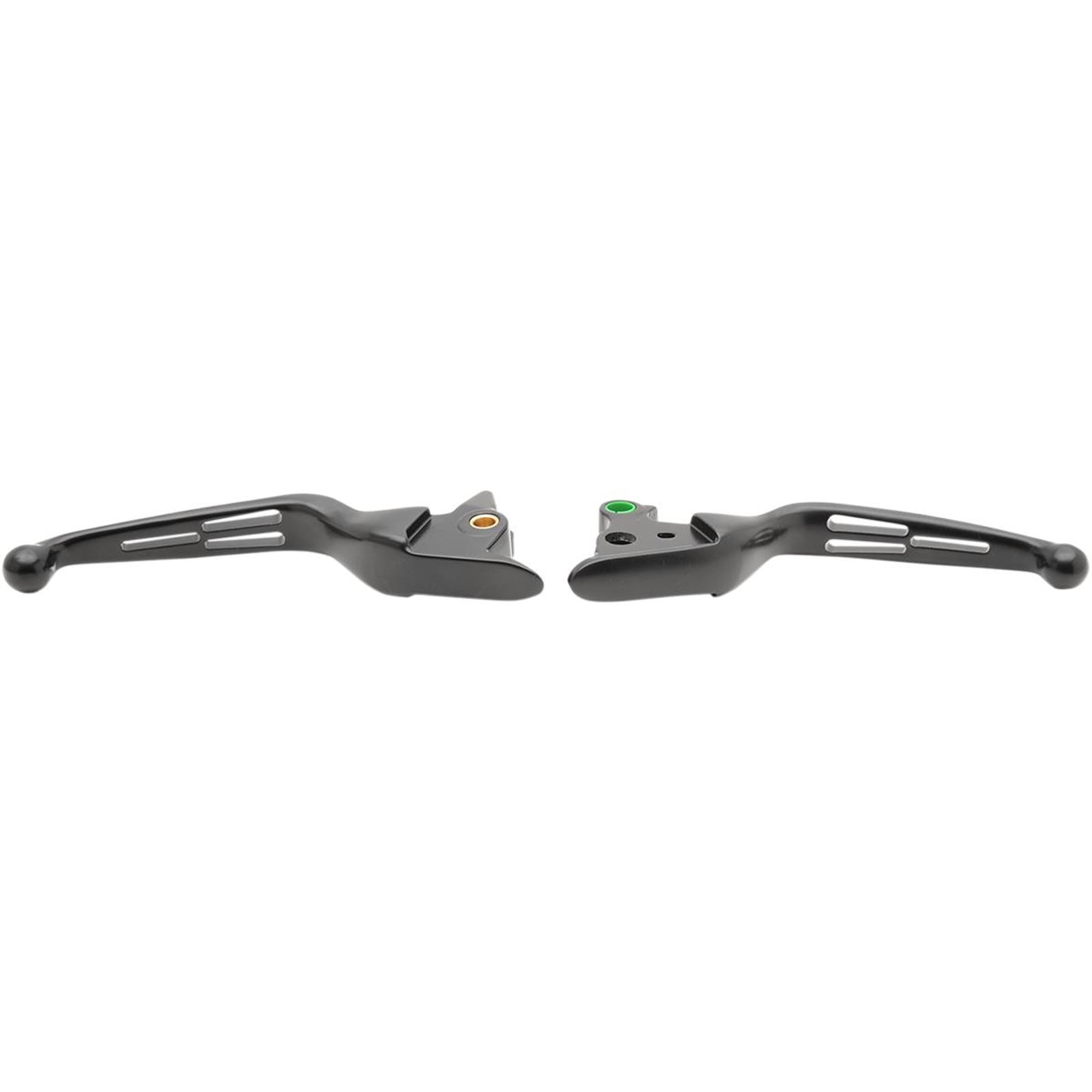 Drag Specialties Black Slotted Levers 0610-1685_259274