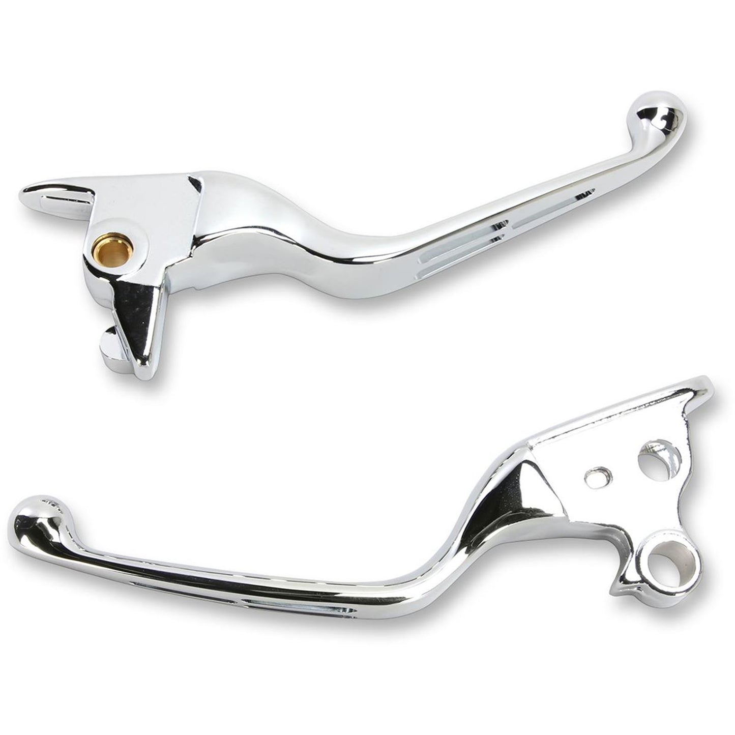 Drag Specialties Chrome Slotted Levers 0610-1684_259287