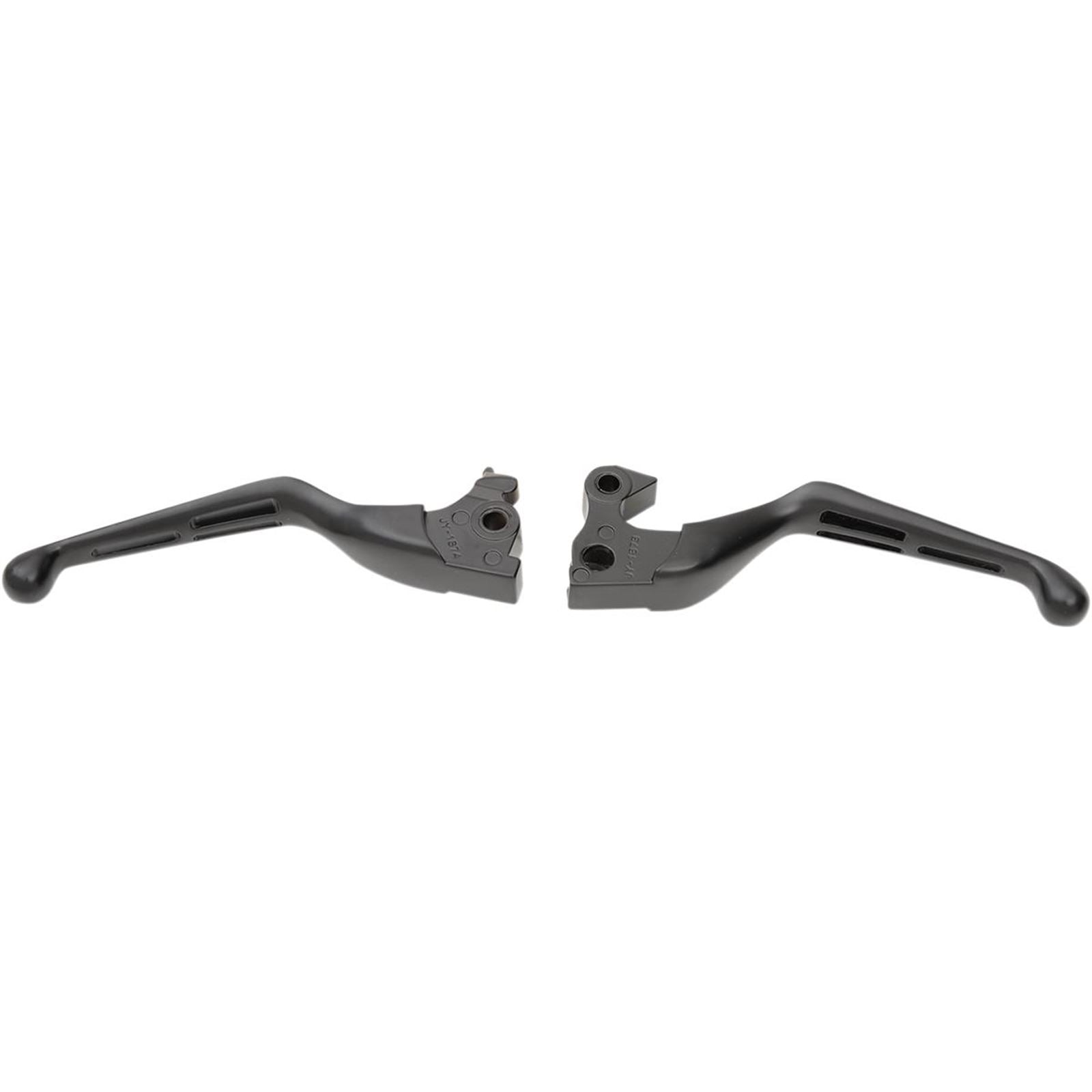Drag Specialties Black Slotted Levers 0610-0797_259296