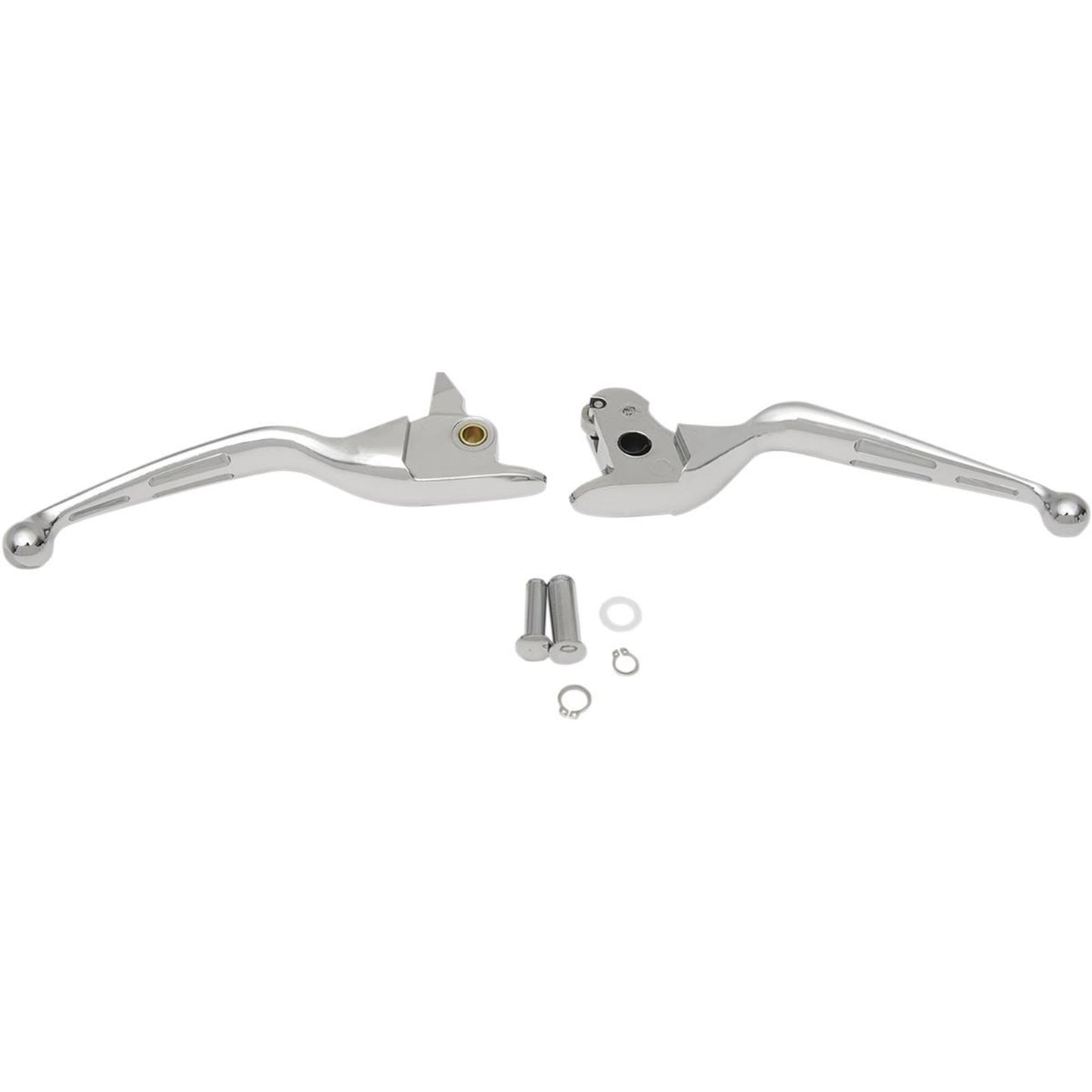Drag Specialties Chrome Slotted Levers 0610-0792_259306