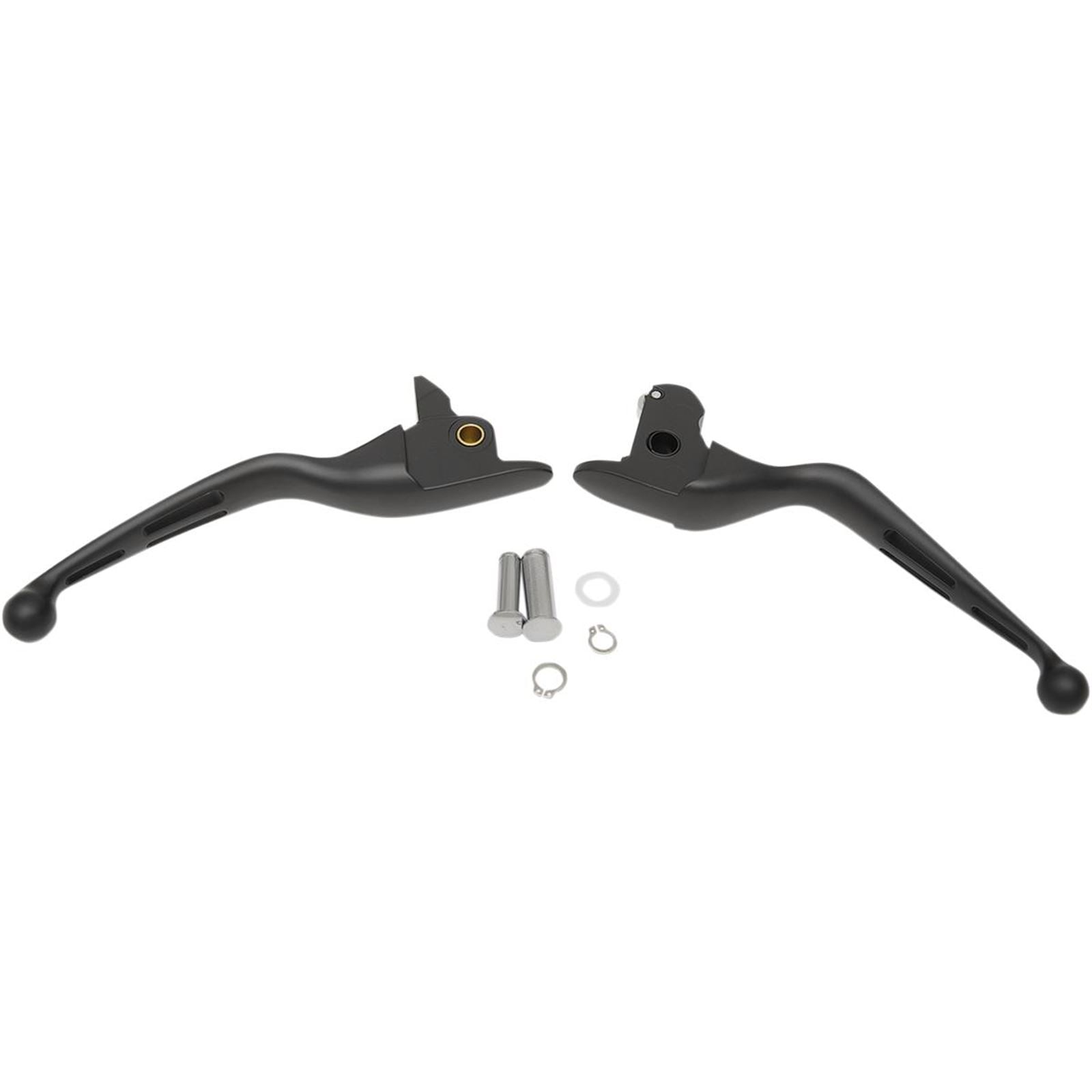 Drag Specialties Black Slotted Levers 0610-0793_259307
