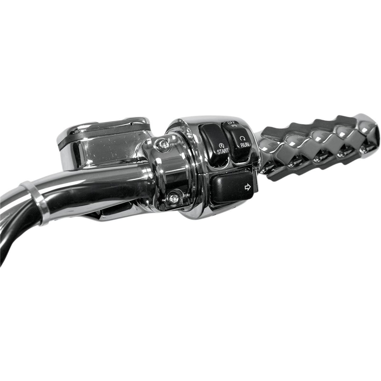 Drag Specialties Chrome 1-1/4" Throttle/Idle Dual Cable Clamp [MPN: 0658-0033]_259438