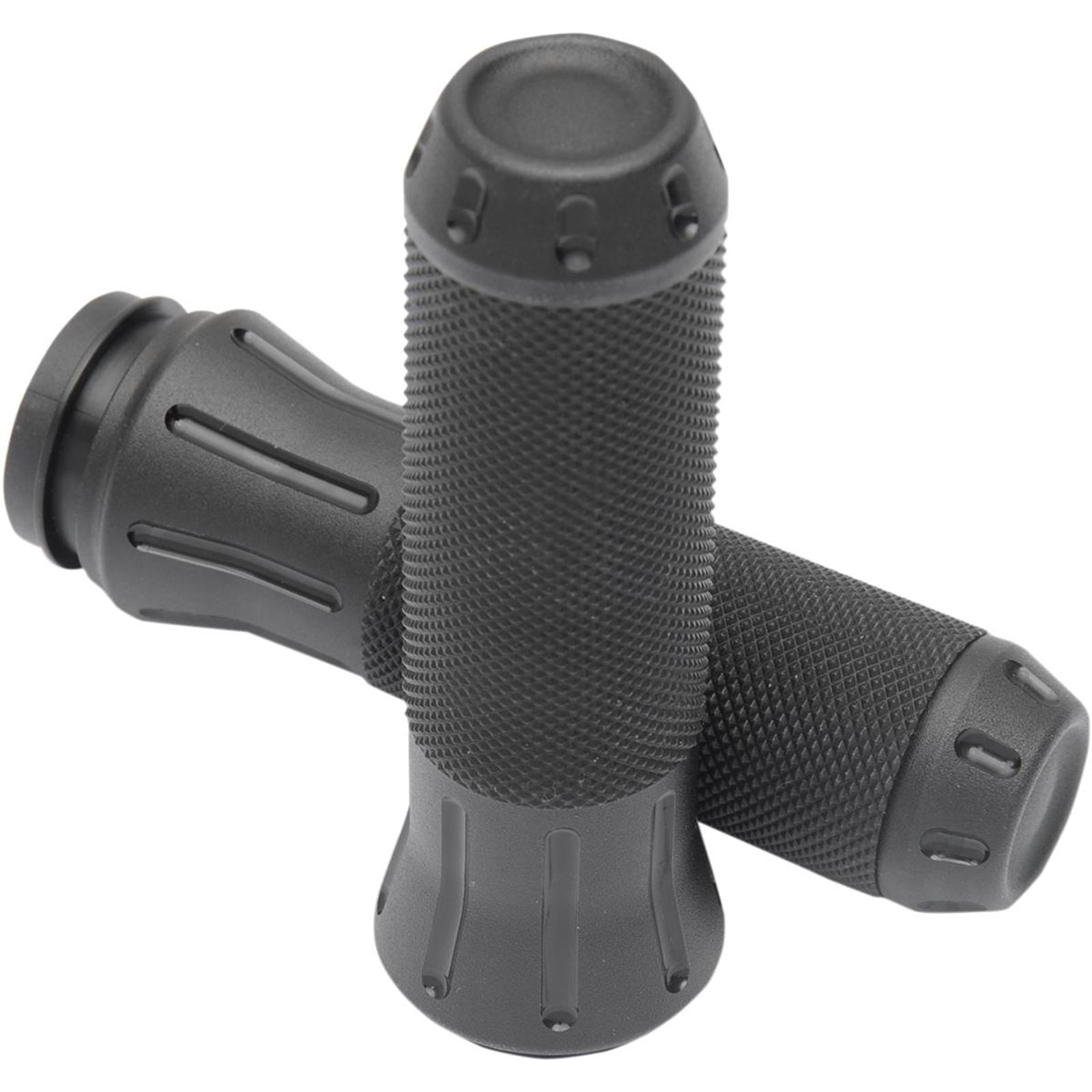 Drag Specialties Shot Peened Custom Grips for Throttle-by-Wire - Black 0630-1615_259488