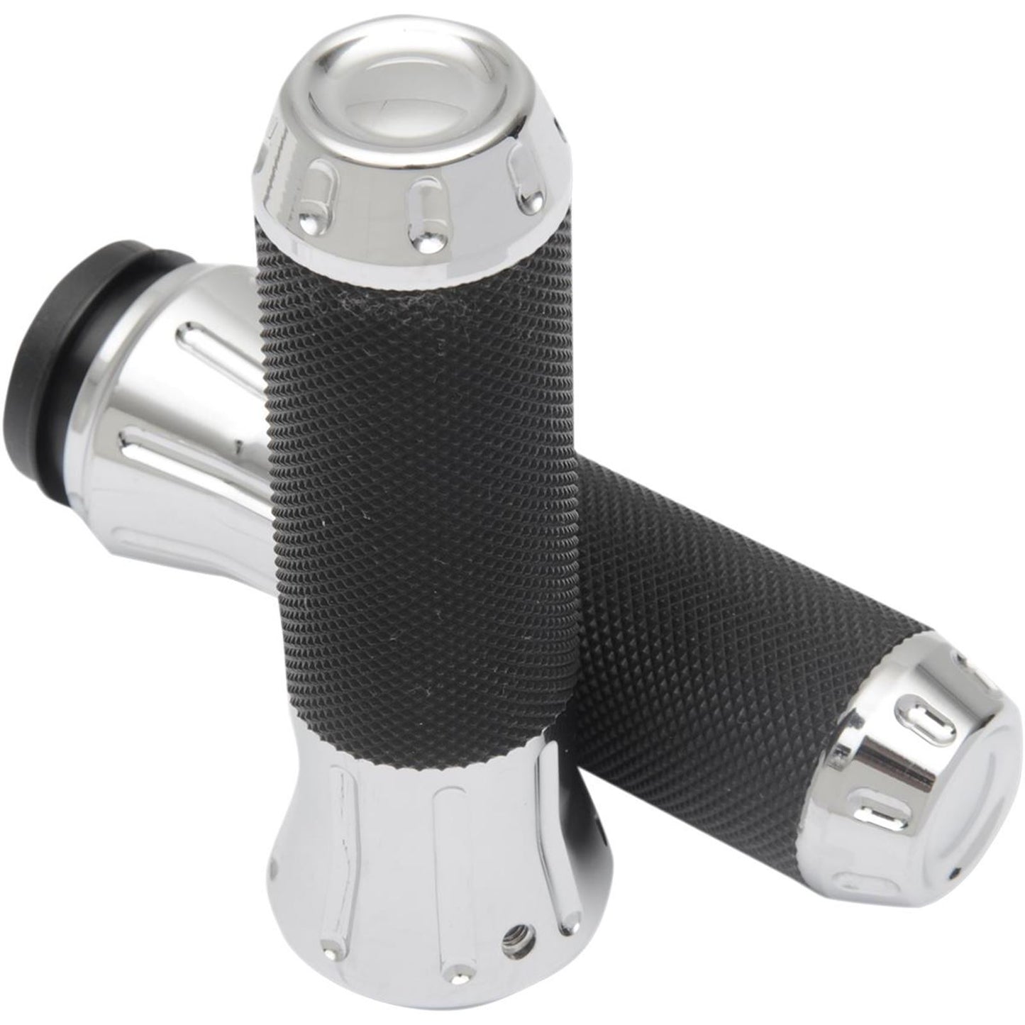 Drag Specialties Chrome Custom Grips for Throttle-by-Wire 0630-1611_259495