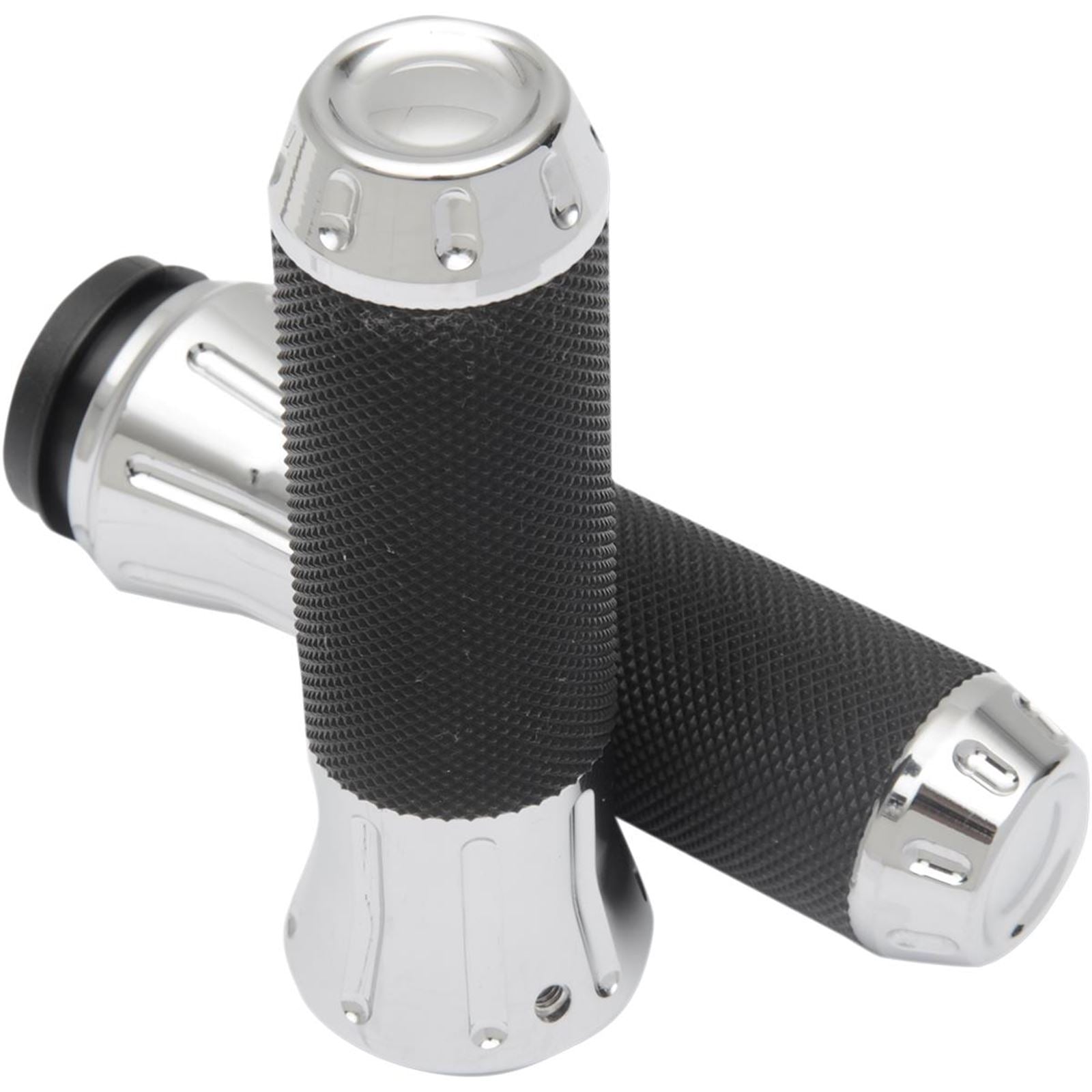 Drag Specialties Chrome Custom Grips for Throttle-by-Wire 0630-1611_259495