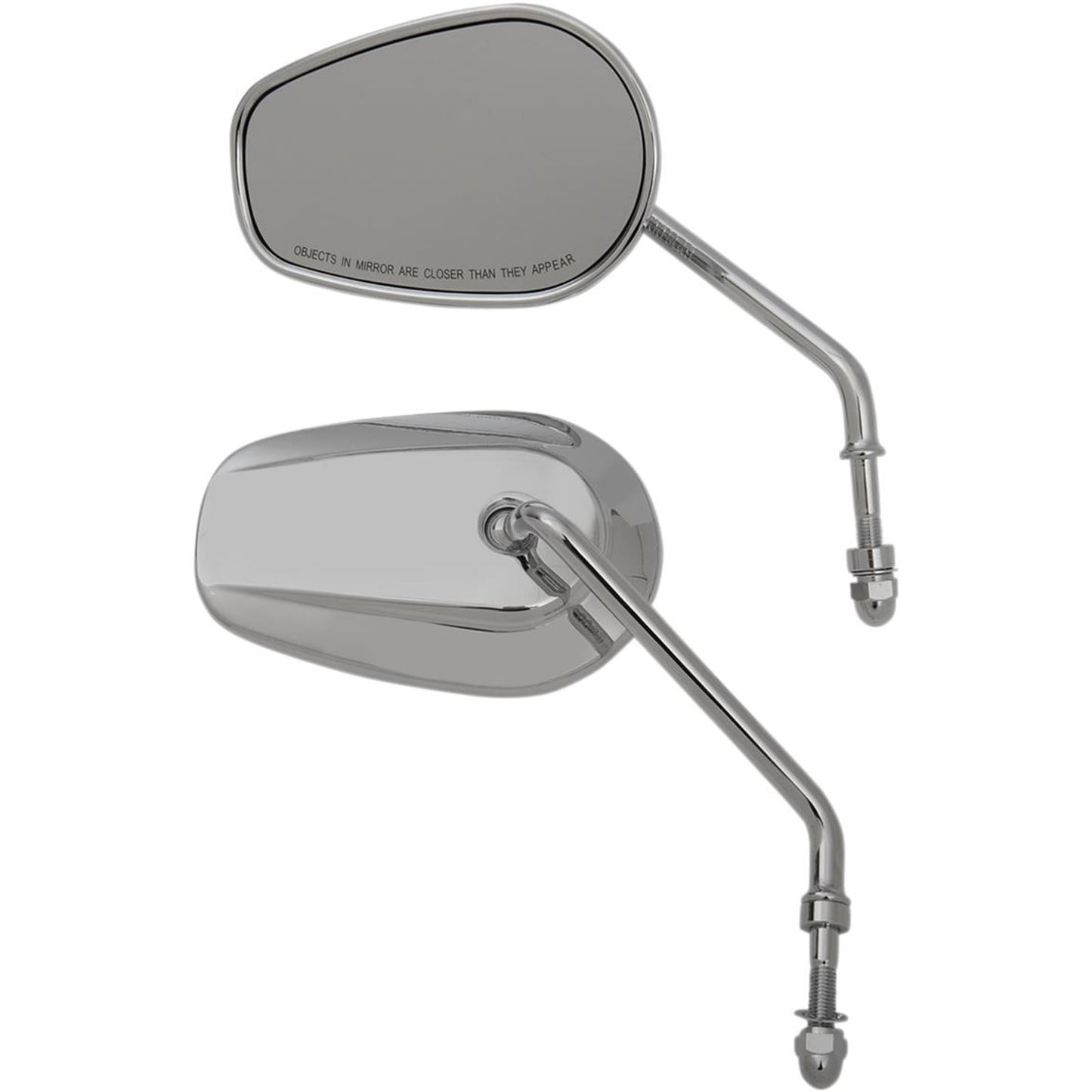 Drag Specialties Replacement Mirrors - Long Stem - Chrome 0640-1309_259671