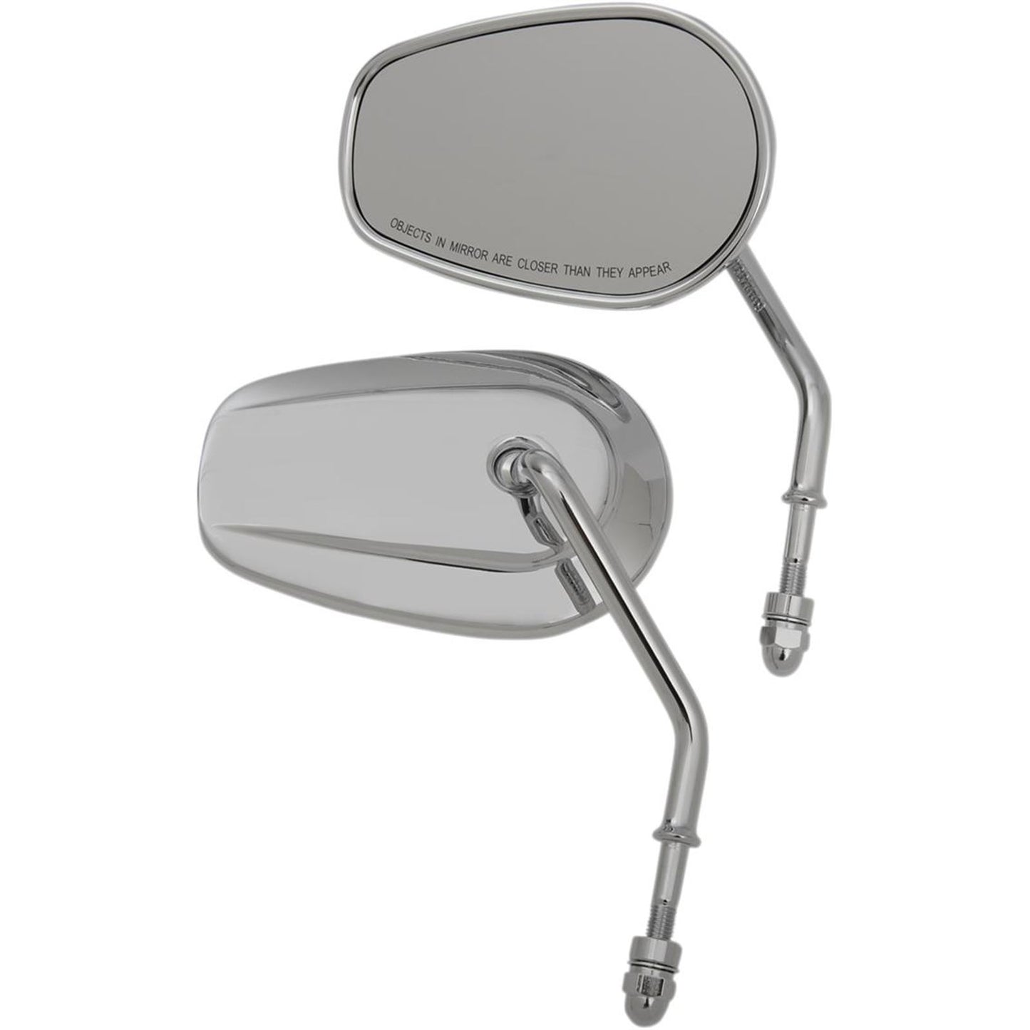 Drag Specialties Replacement Mirrors - Short Stem - Chrome 0640-1307_259689