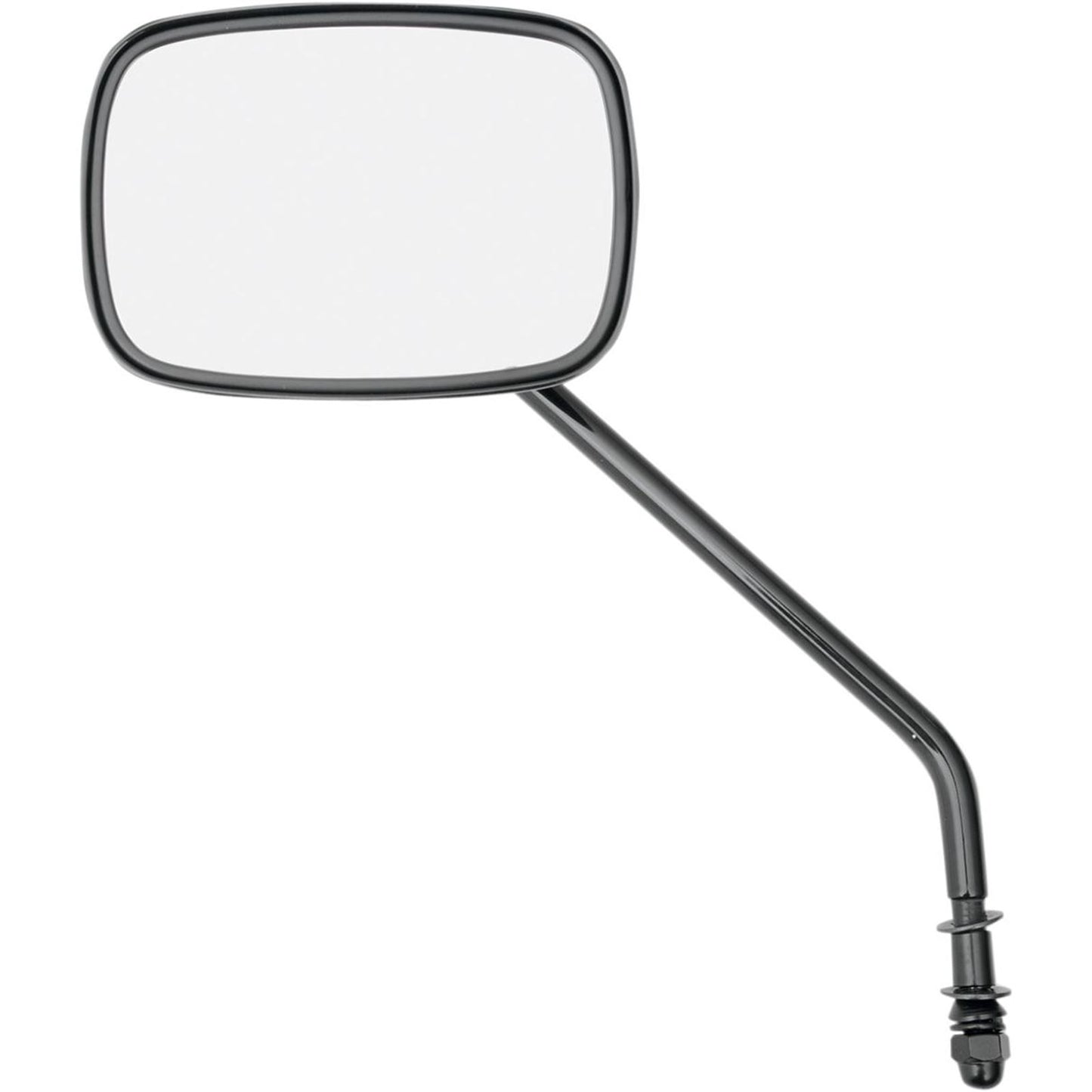 Drag Specialties Die Cast Mirror - Long Stem - Black 0640-0657_259701