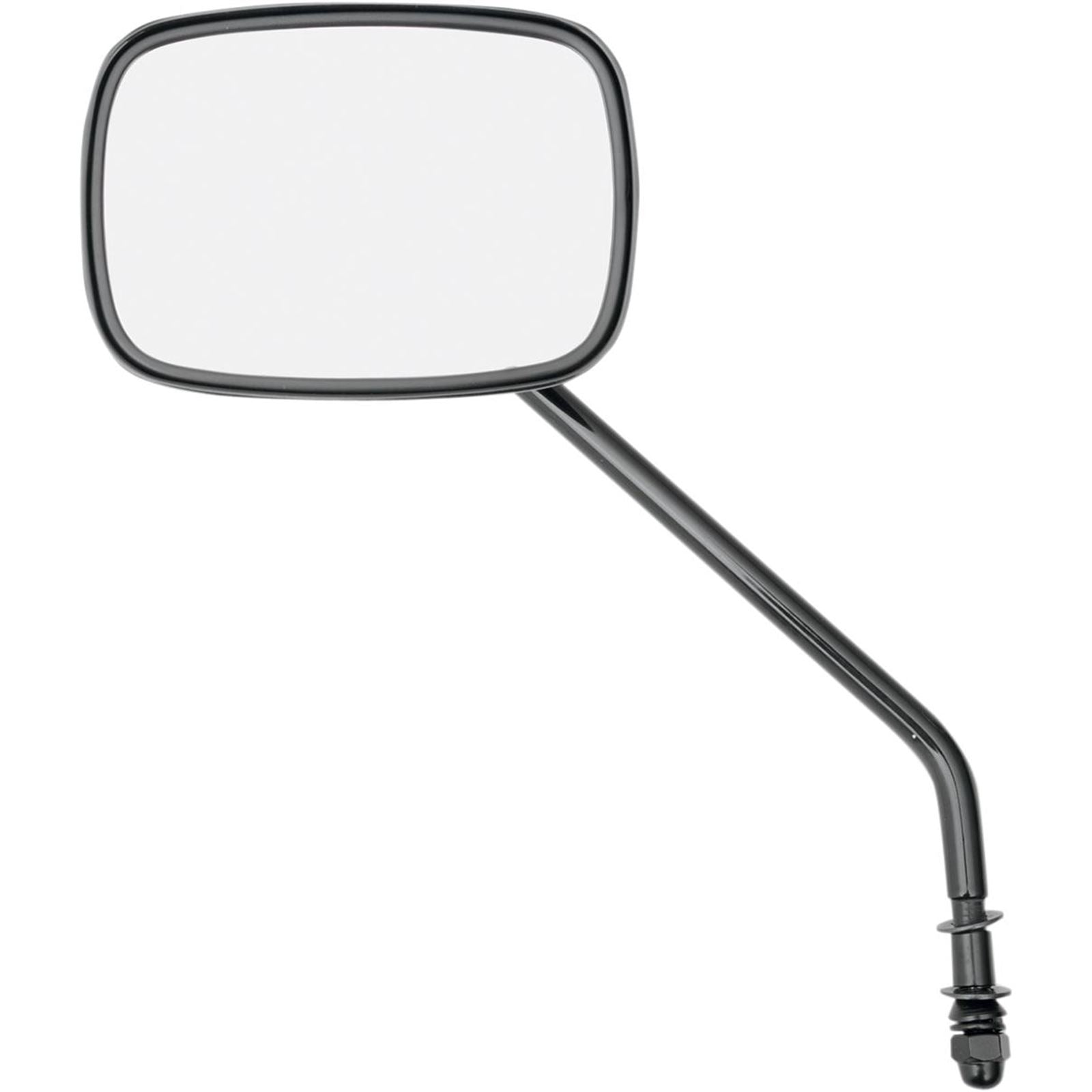 Drag Specialties Die Cast Mirror - Long Stem - Black 0640-0657_259701
