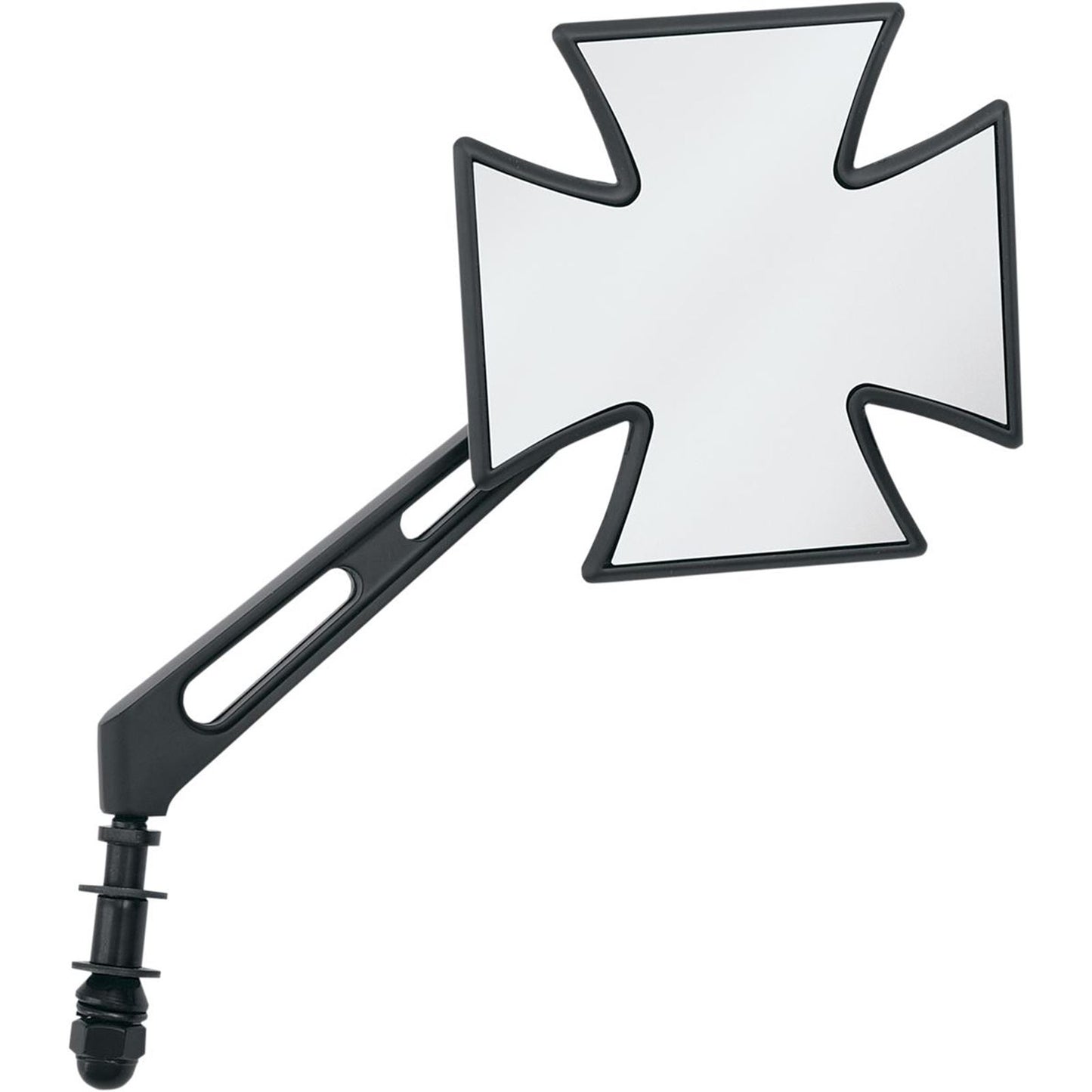 Drag Specialties Cross Mirror - Air Stem - Black 0640-0444_259721