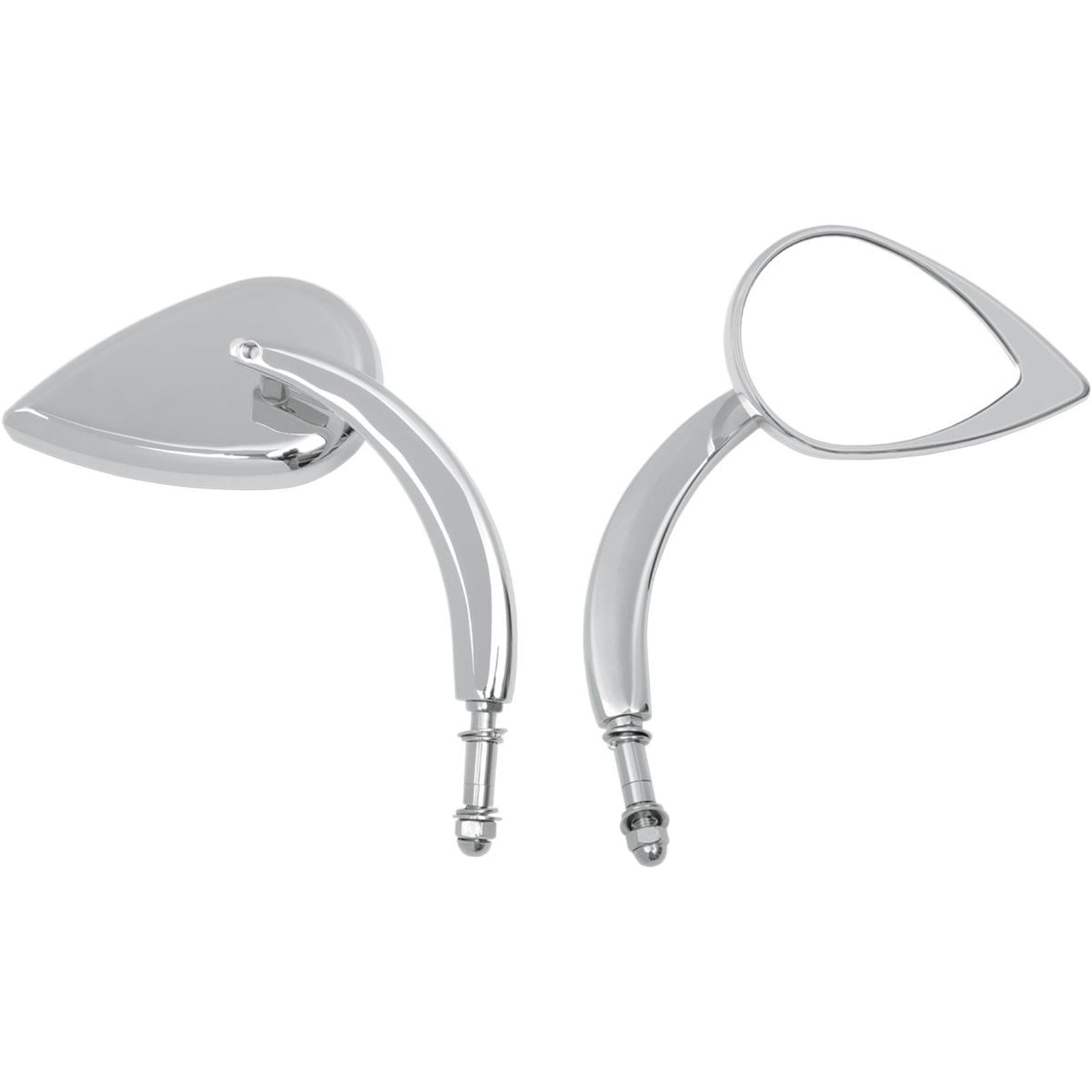 Drag Specialties Mirror - Tear Drop - Chrome - Long Stem 0640-0387_259732