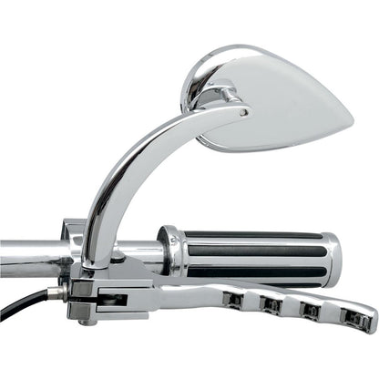 Drag Specialties Mirror - Tear Drop - Chrome - Long Stem 0640-0387_259733