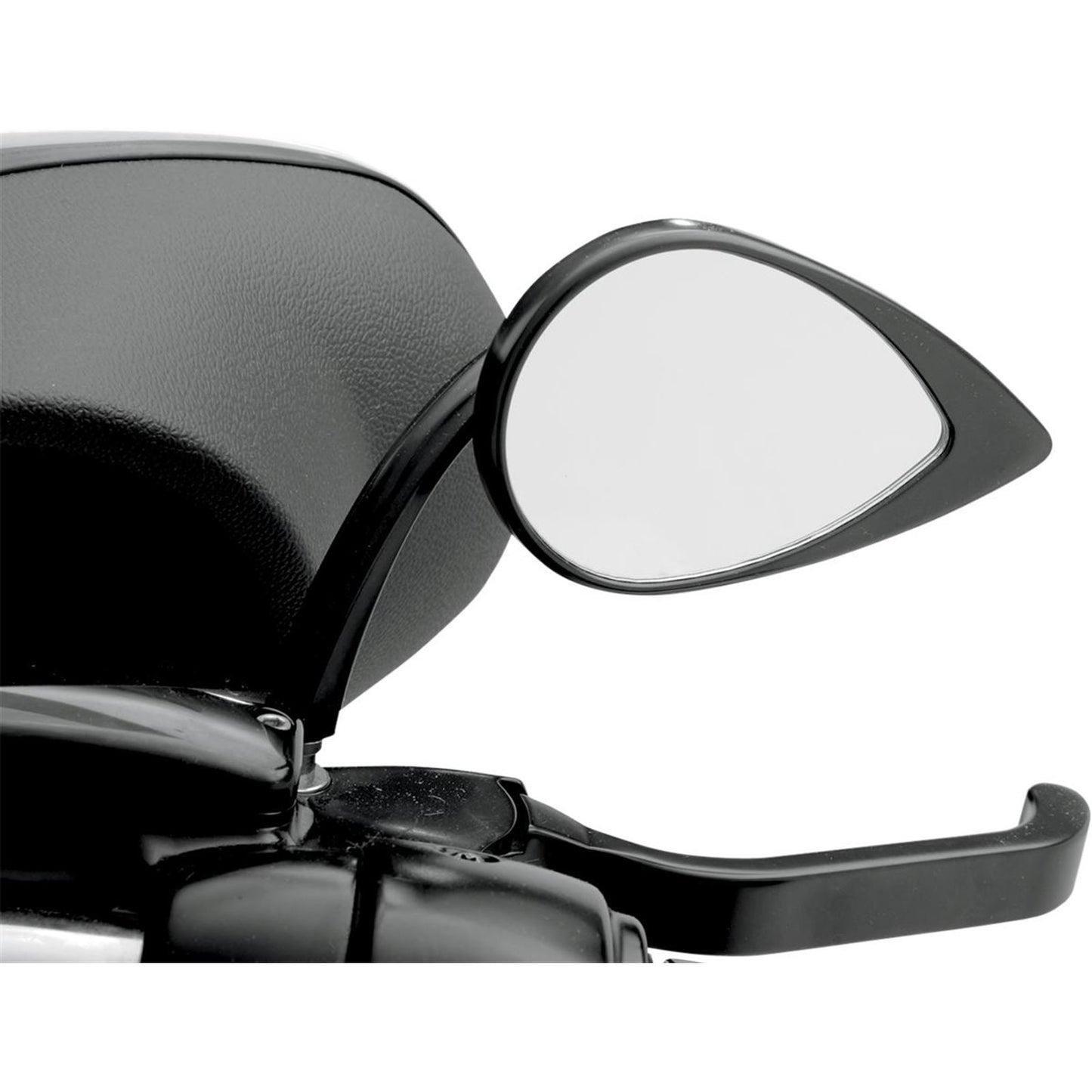 Drag Specialties Mirror - Tear Drop - Black - Short Stem 0640-0390_259738