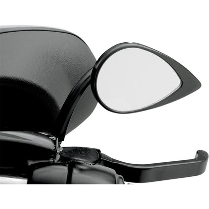 Drag Specialties Mirror - Tear Drop - Black - Short Stem 0640-0390_259738