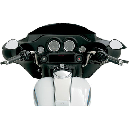 Drag Specialties Mirror - Tear Drop - Black - Short Stem 0640-0390_259739