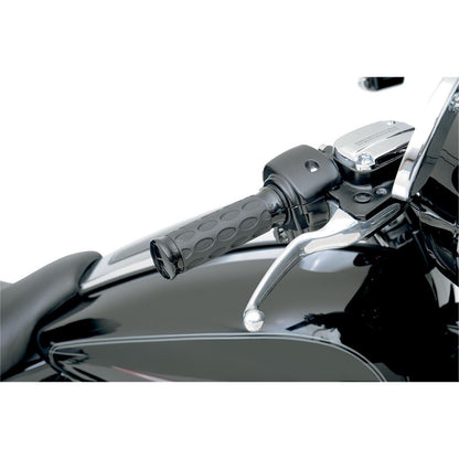 Drag Specialties Black/Rubber Hotop Grips for Throttle-by-Wire 0630-0775_259827