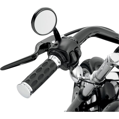Drag Specialties Chrome/Rubber Hotop Grips 0630-0372_259836