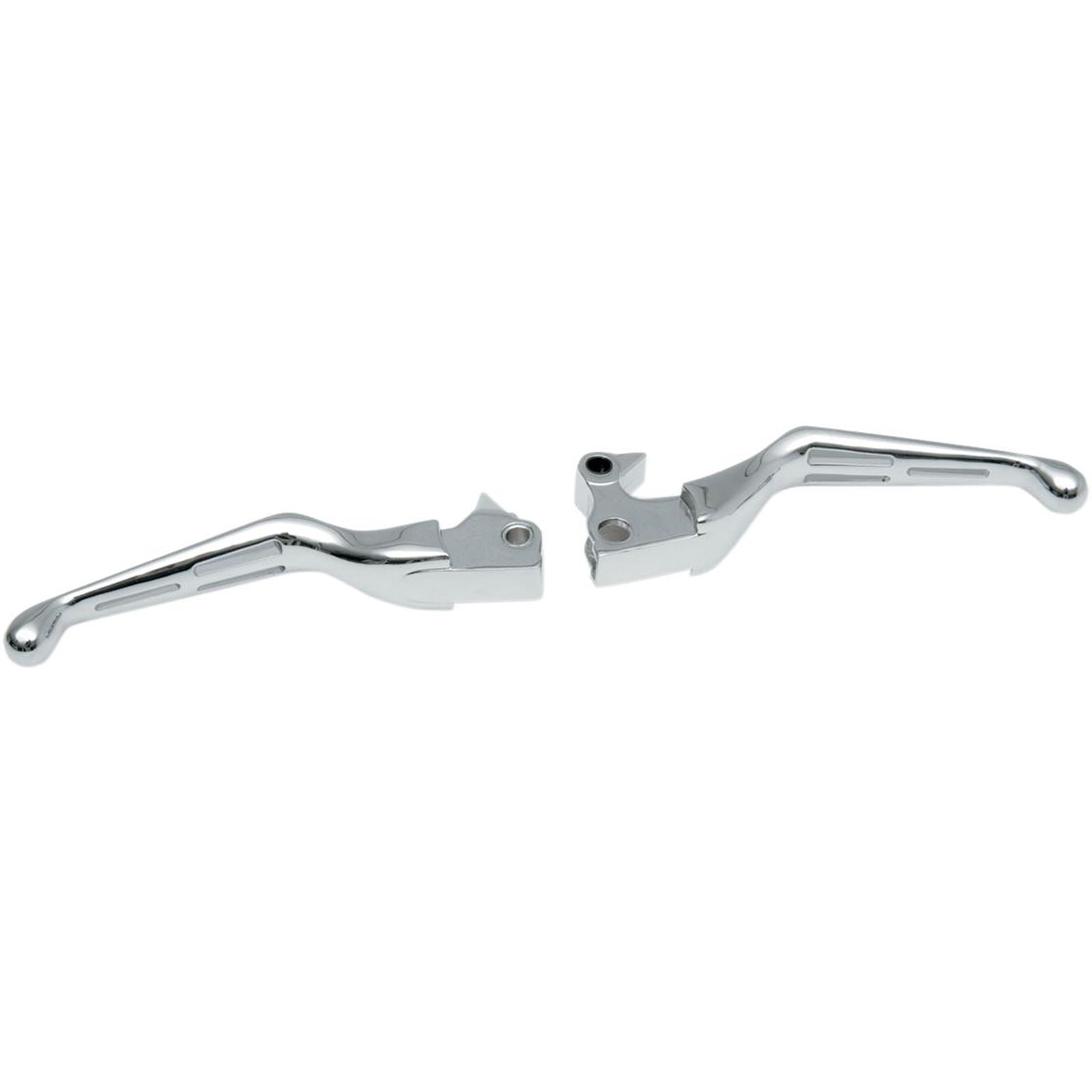 Drag Specialties Chrome Slotted Levers 0610-0632_259856
