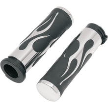 Drag Specialties Chrome Flamed Grips 0630-0268_259857