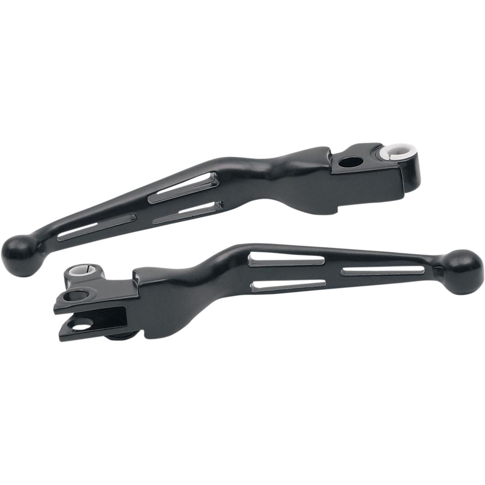 Drag Specialties Black Slotted Levers 0610-0221_259901