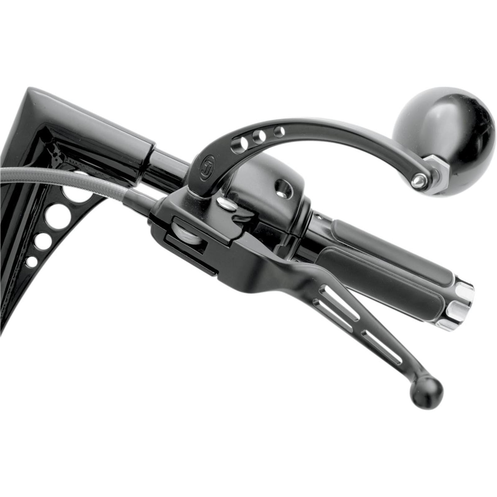 Drag Specialties Black Slotted Levers 0610-0142_259921