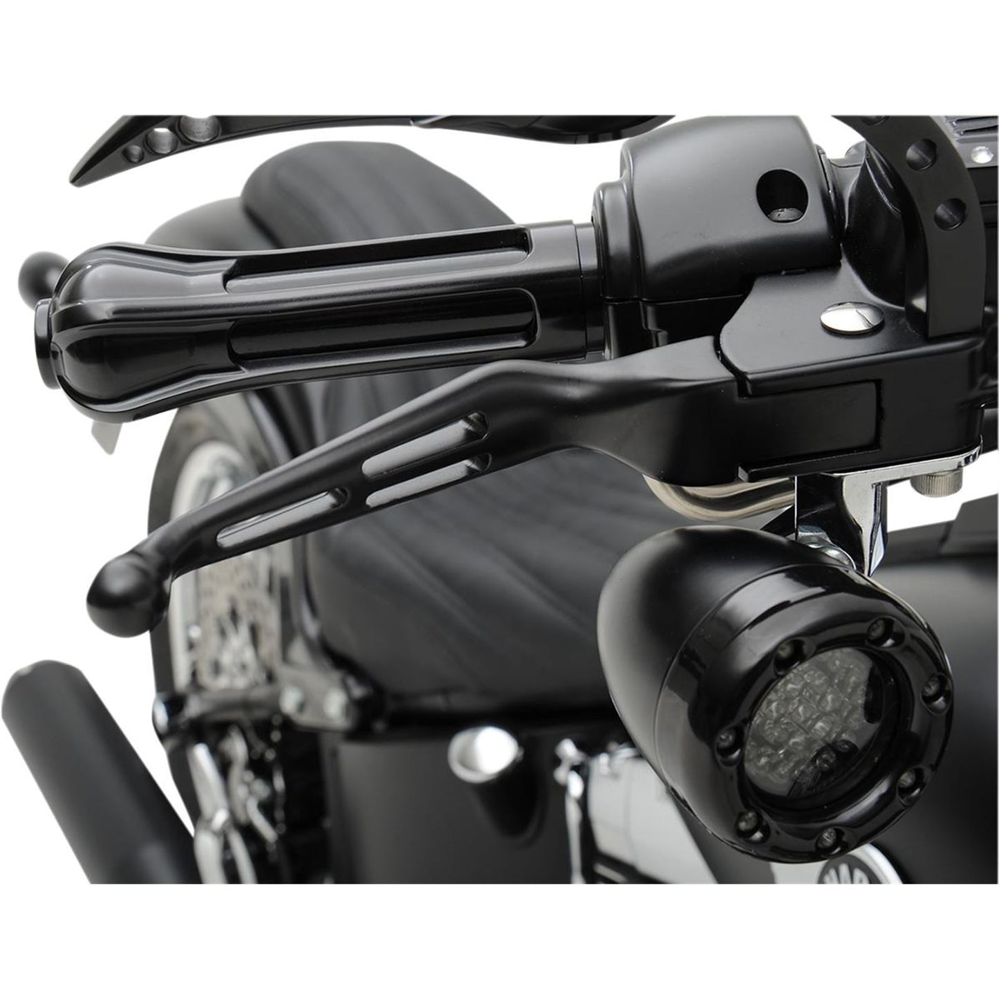 Drag Specialties Black Slotted Levers 0610-0142_259923