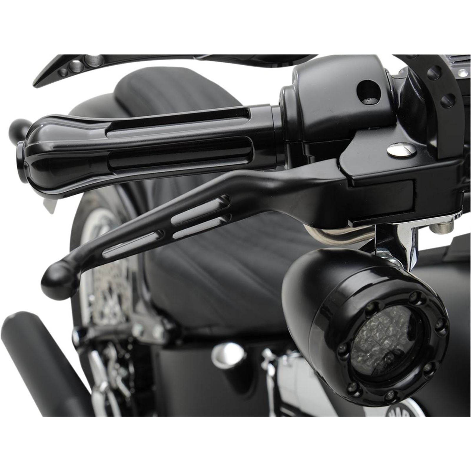 Drag Specialties Black Slotted Levers 0610-0142_259923