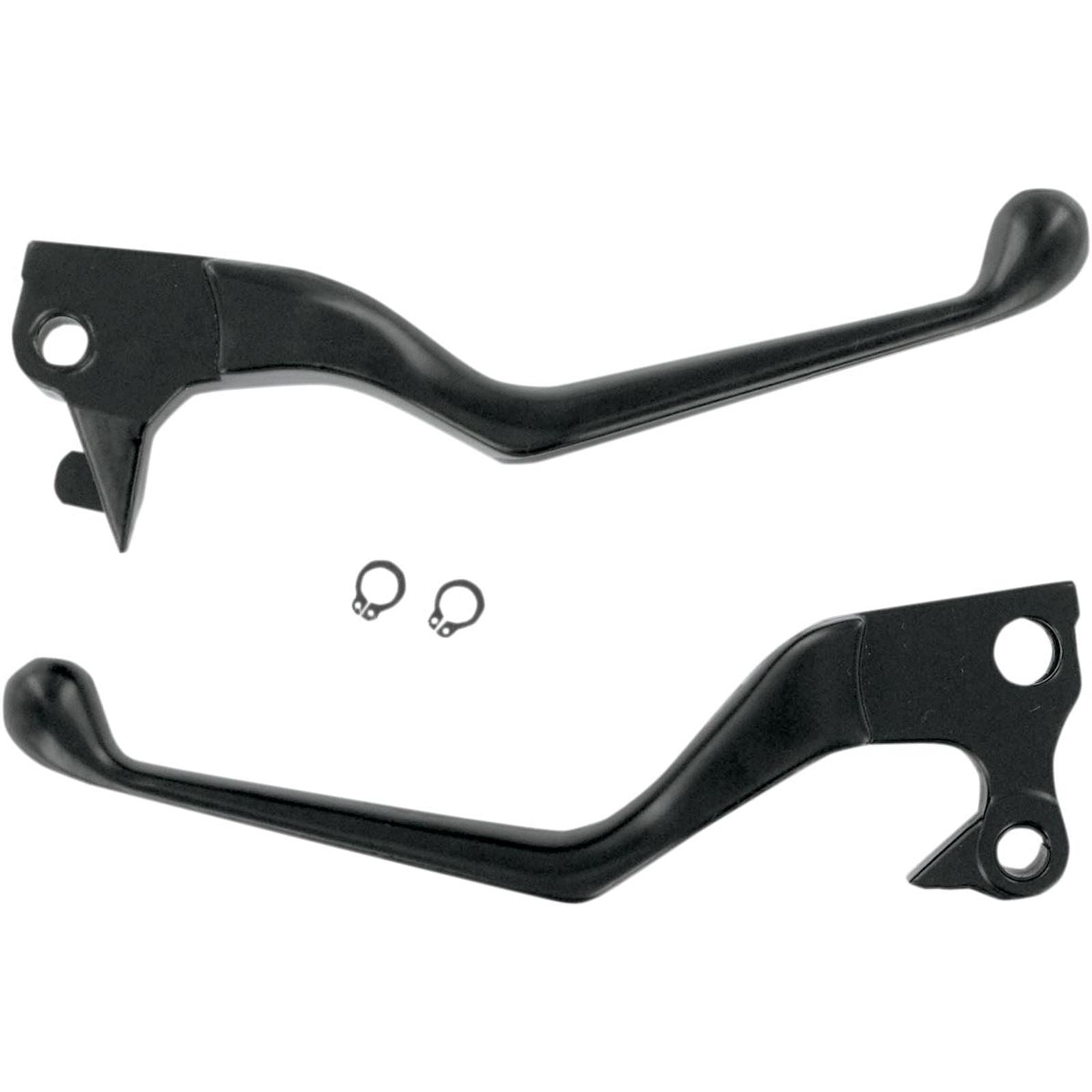 Drag Specialties Black Lever Set 0610-0129_259938