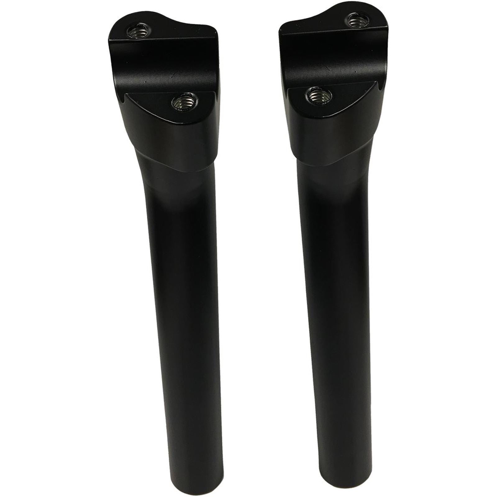 Drag Specialties Flat Black 1-1/2" Buffalo Pullback Risers 0602-0810_259994