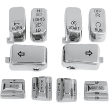 Drag Specialties Chrome Switch Caps with  Audio and Cruise 0616-0130_260007