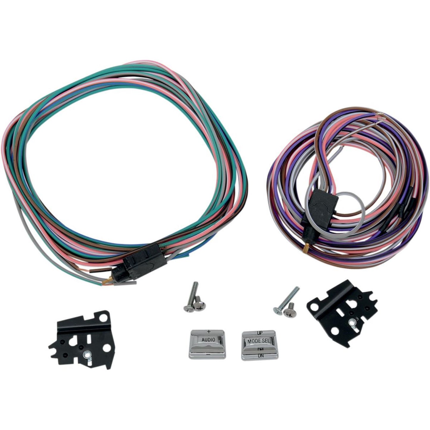 Drag Specialties Chrome Radio Switch Kit 0616-0124_260015