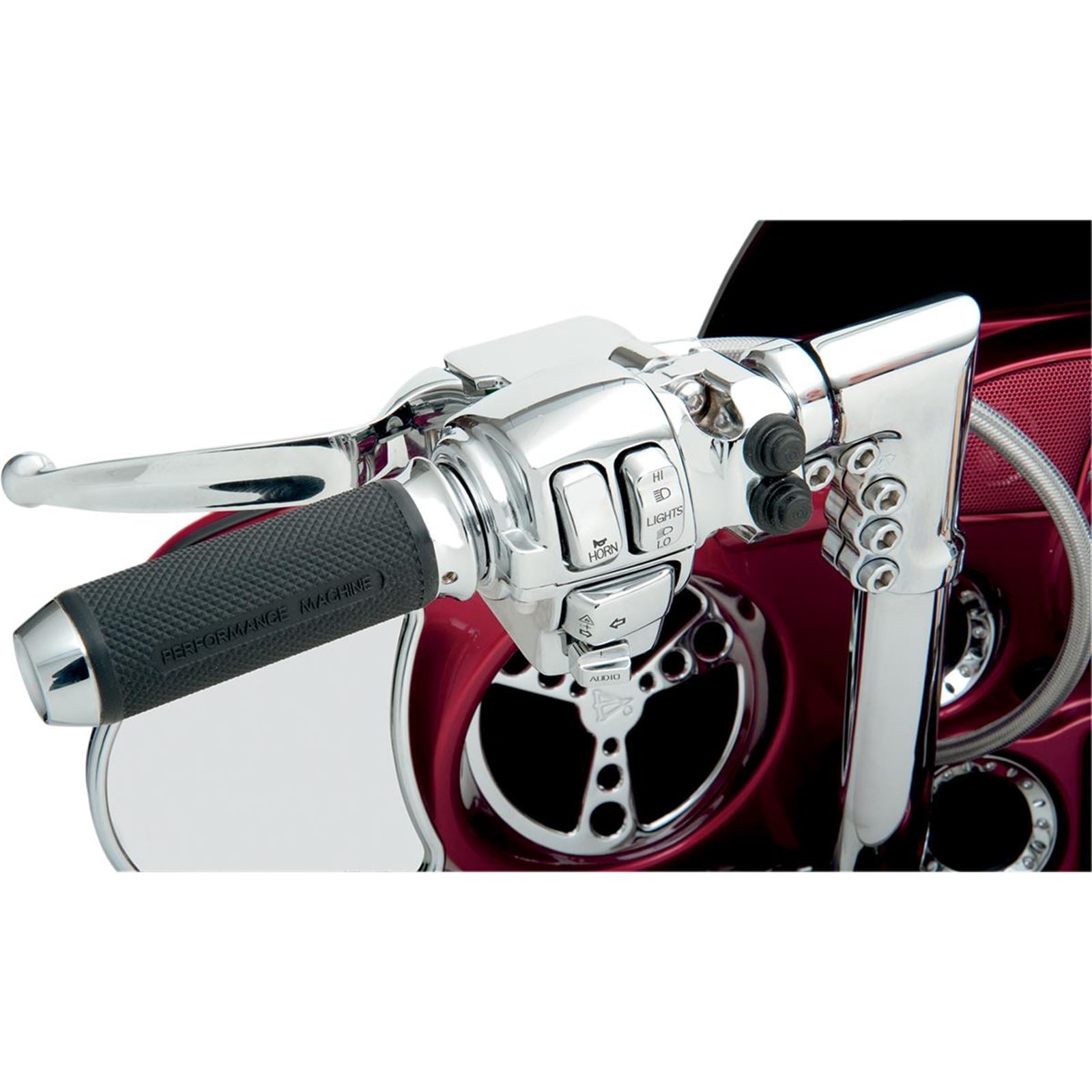 Drag Specialties Chrome Left-Side Radio Switch Housing for '08 - '13 0616-0076_260038