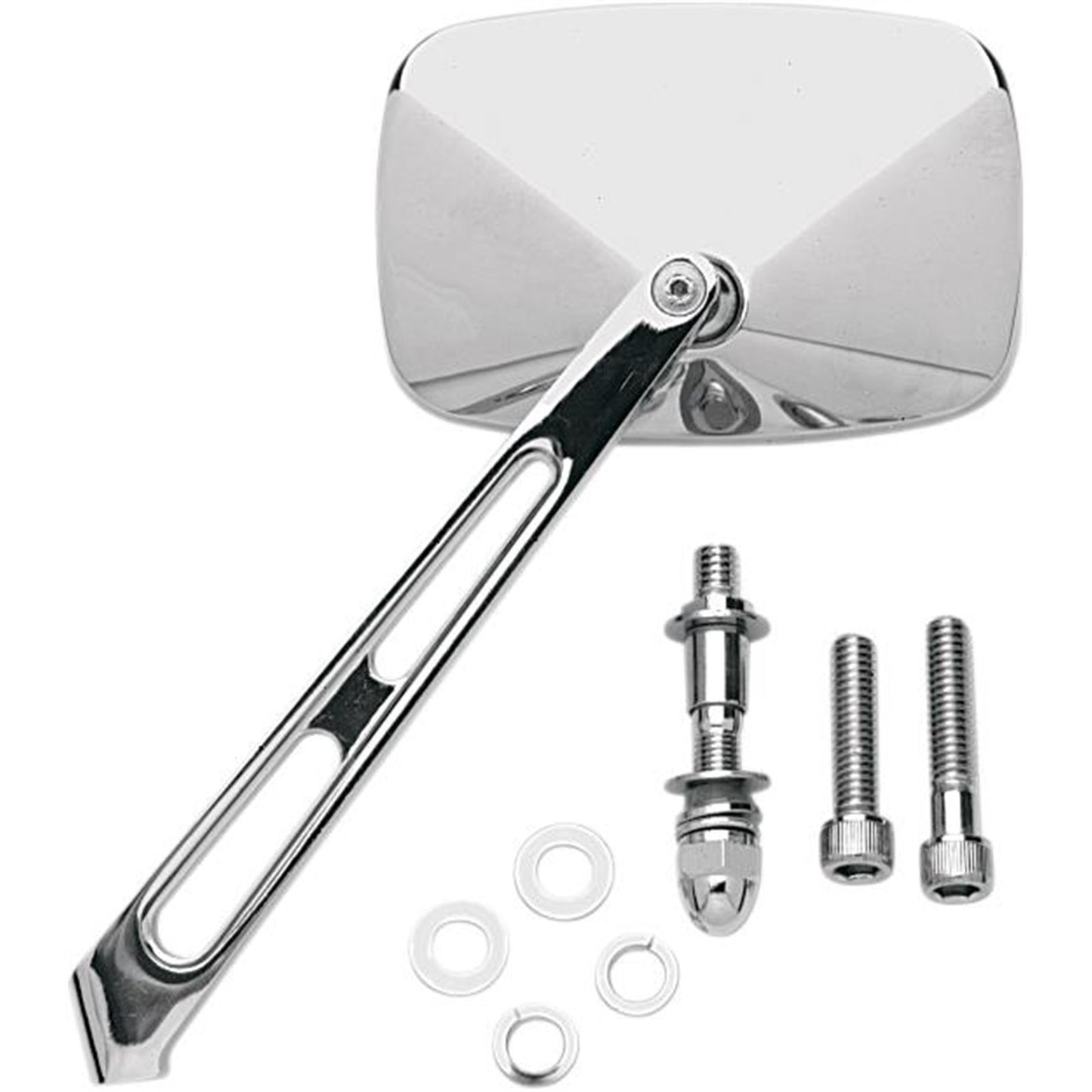 Drag Specialties Air Stem Rectangular Mirror 0640-0006_260107