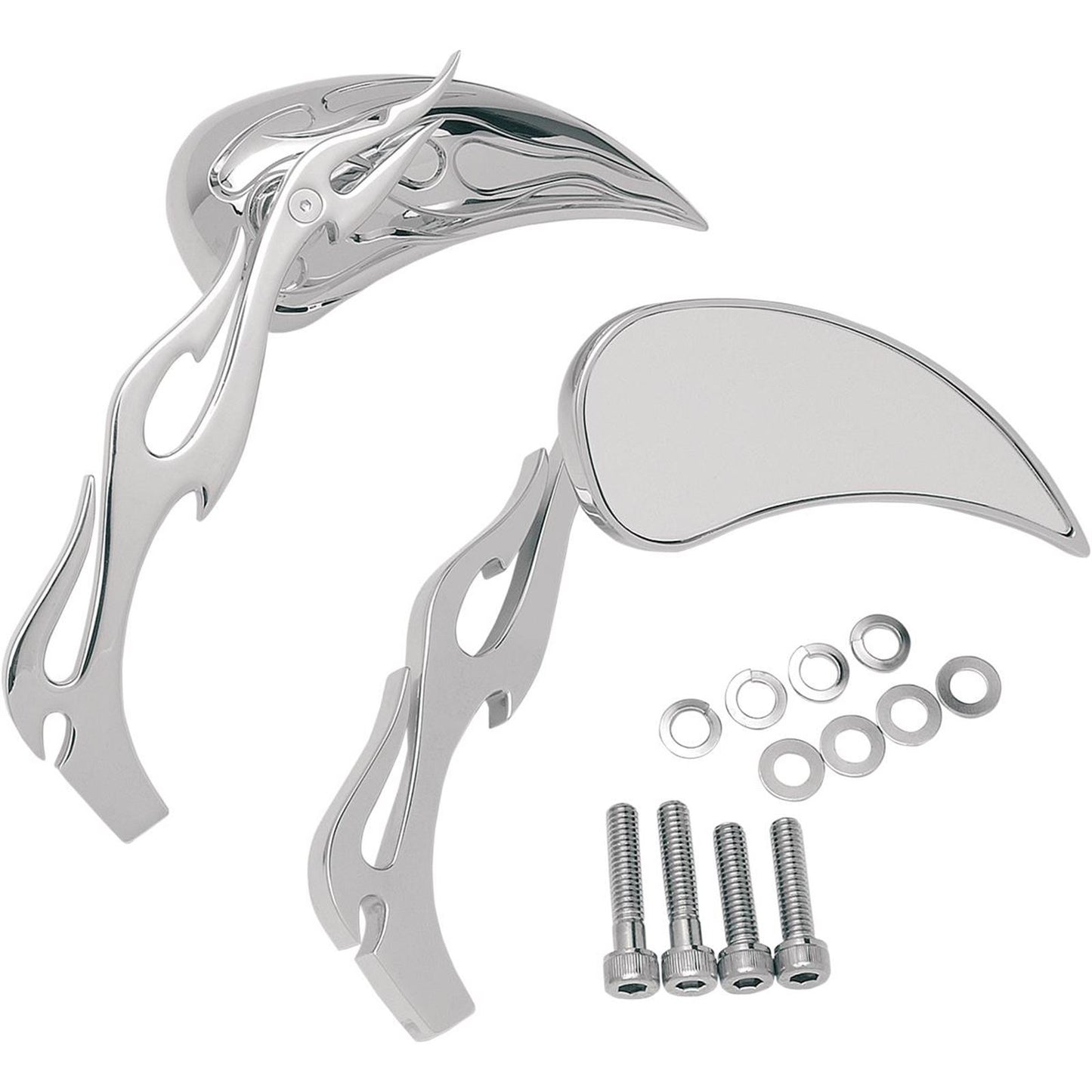 Drag Specialties Flame Mirrors 0640-0116_260114