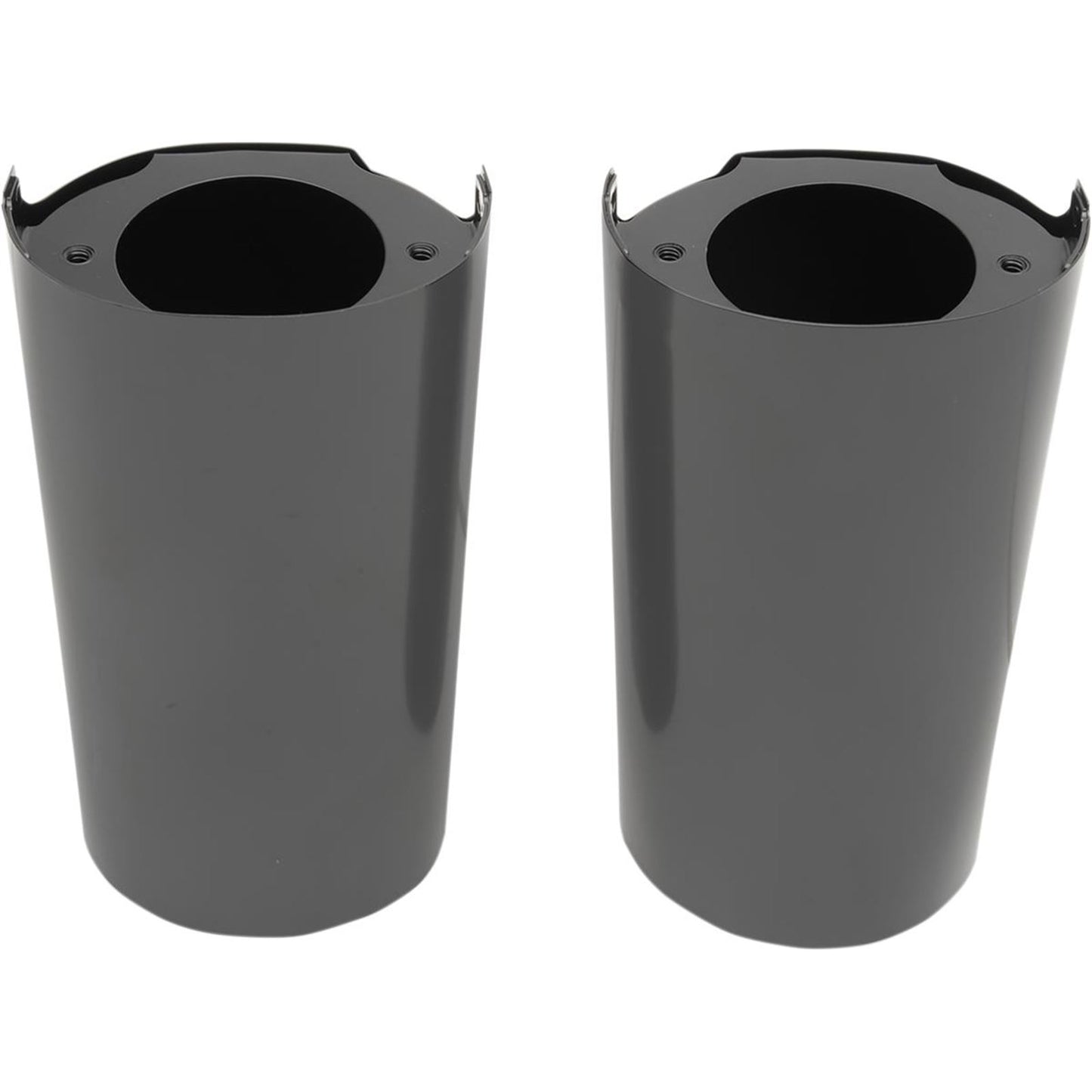 Drag Specialties Fork Slider Covers - Black - Smooth - Stock Length 0411-0118_260137