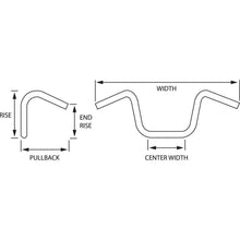 Drag Specialties Black 16" Ape Hanger Handlebar for Throttle-by-Wire 0601-1223_260159