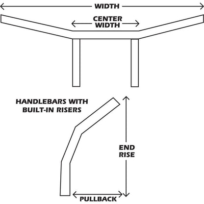 Drag Specialties Chrome 8" Buffalo T-Bar Handlebar 0601-1014_260218